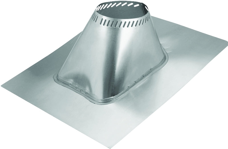 Selkirk SURE-TEMP Premium Series 208825 Roof Flashing, 31-7/8 in OAL, 27 in OAW, Aluminum, Gray