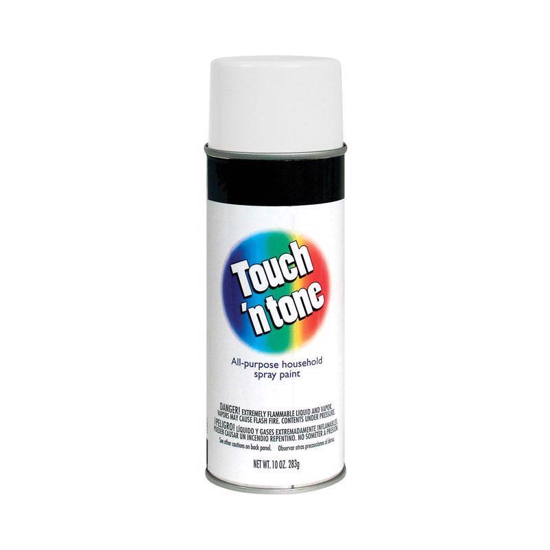 Rust-Oleum Touch n Tone Flat White Spray Paint 10 oz, Pack of 6