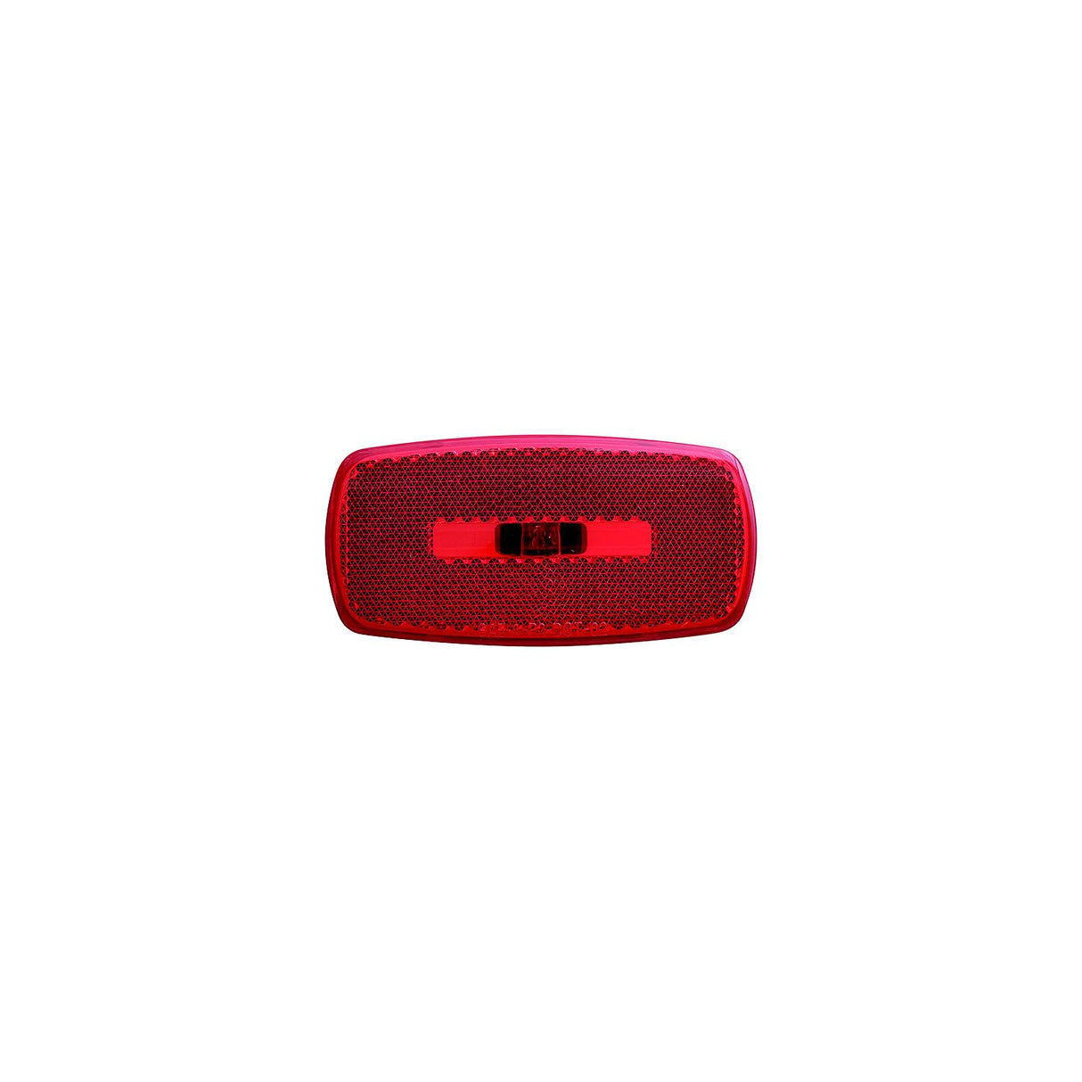 Optronics Surface Mount Marker/ Clearance Lights w/Reflex, White Base, Red Lens