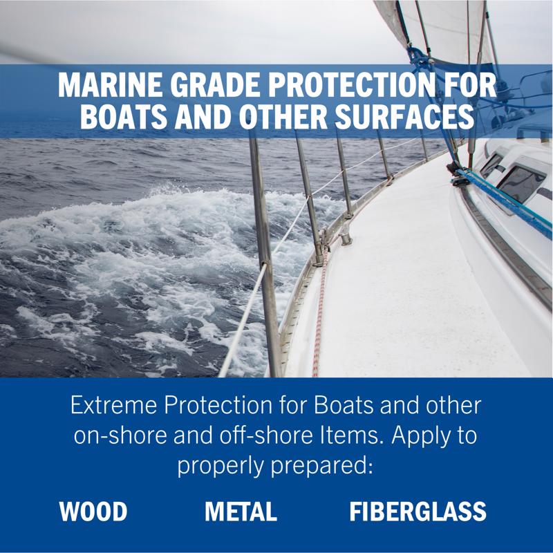 Rust-Oleum Marine Coatings Outdoor Gloss Battleship Gray Marine Topside Paint 1 qt