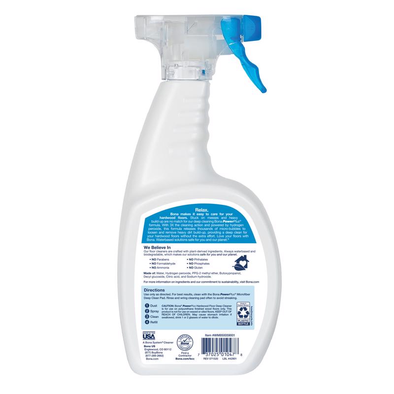 Bona WM850059001 Floor Cleaner, 36 oz Bottle, Liquid, Mild, Turquoise