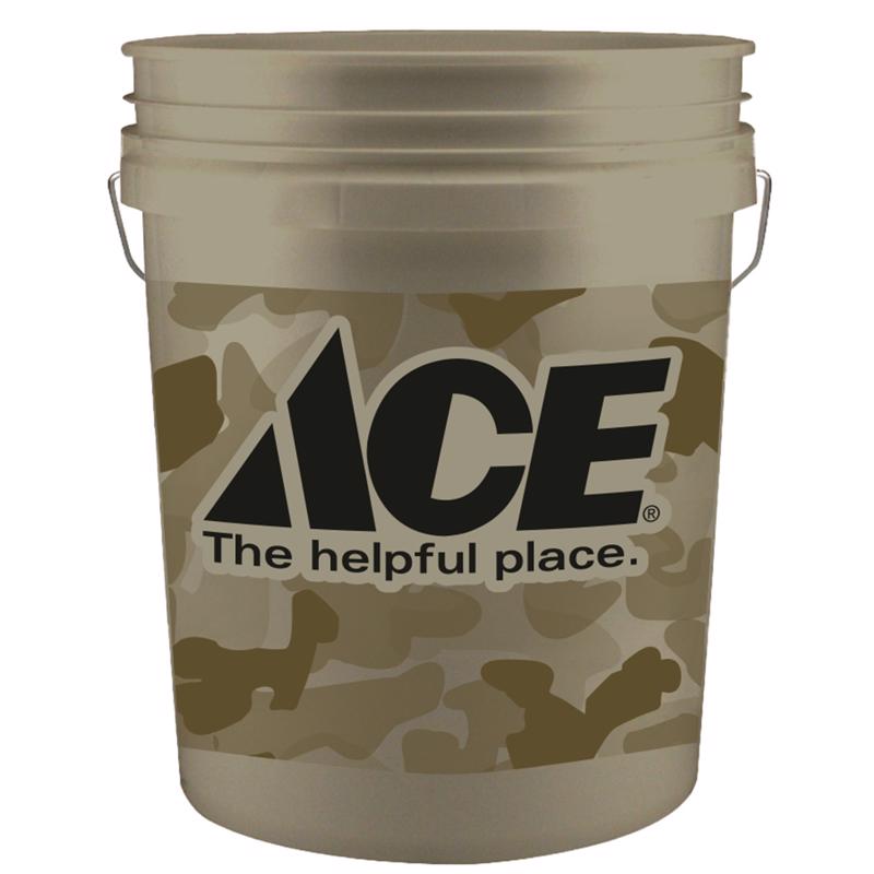 Ace 5 gal Utility Bucket Camouflage, Pack of 10