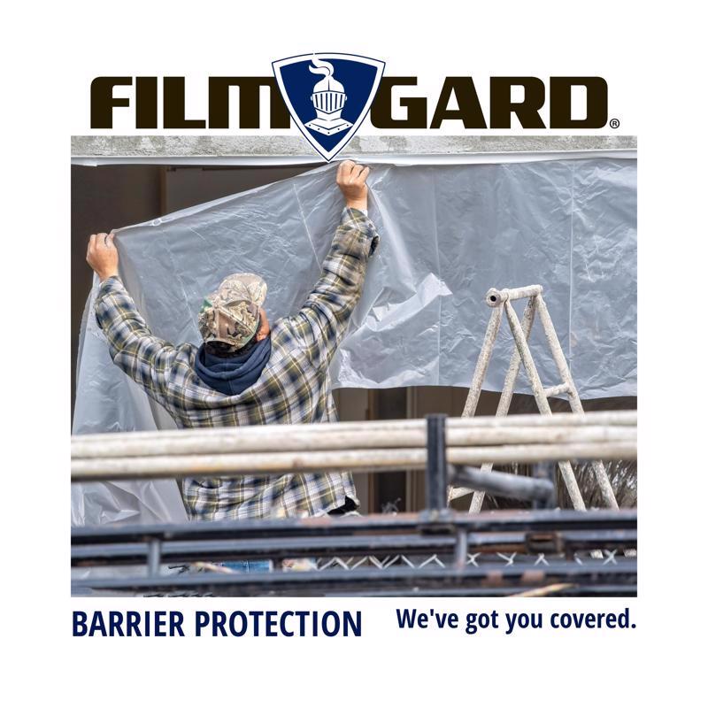 Film-Gard 9 ft. W X 12 ft. L X 3 mil Plastic Drop Cloth 1 pk