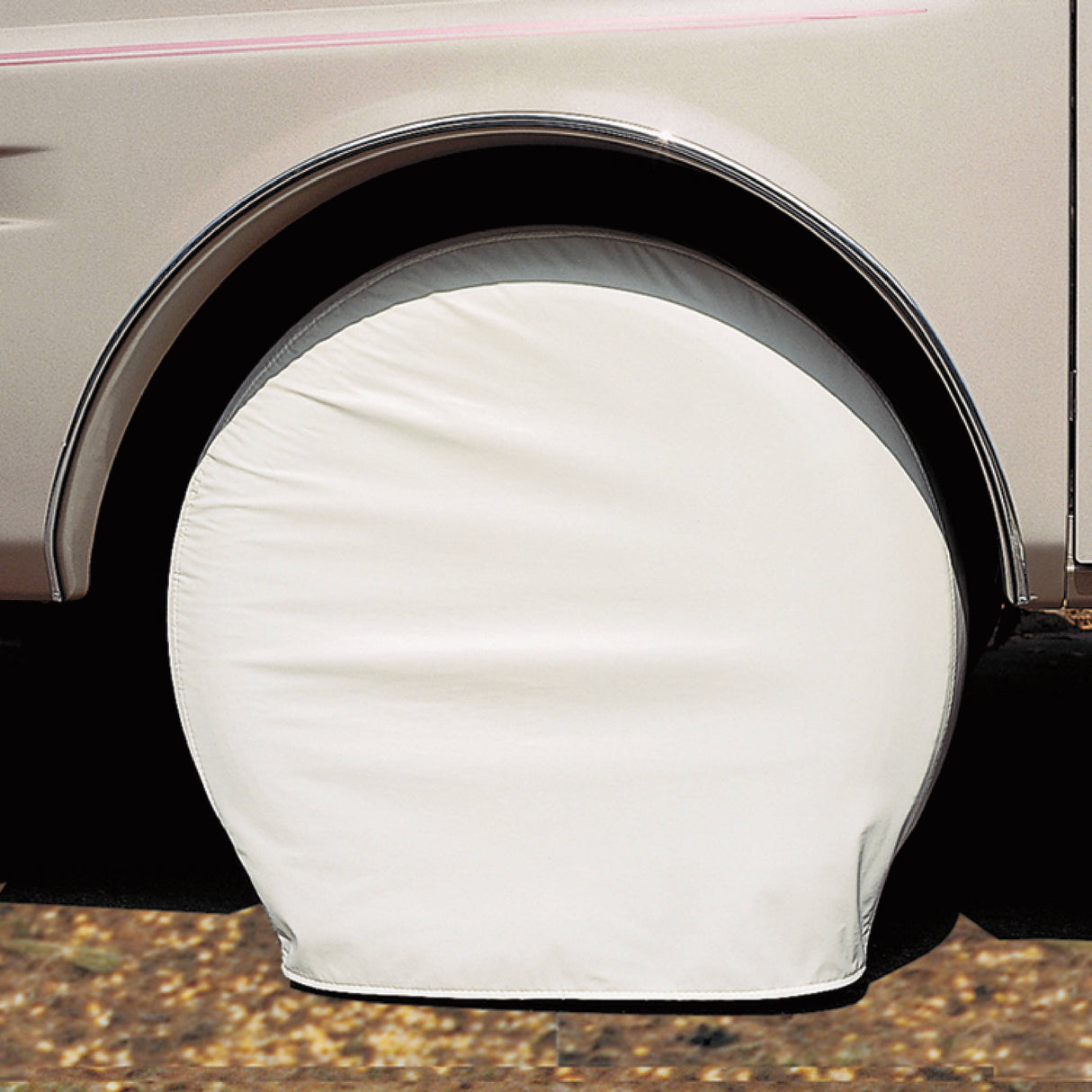 ADCO Polar White Vinyl Tyre Gards (2 Per Pack)