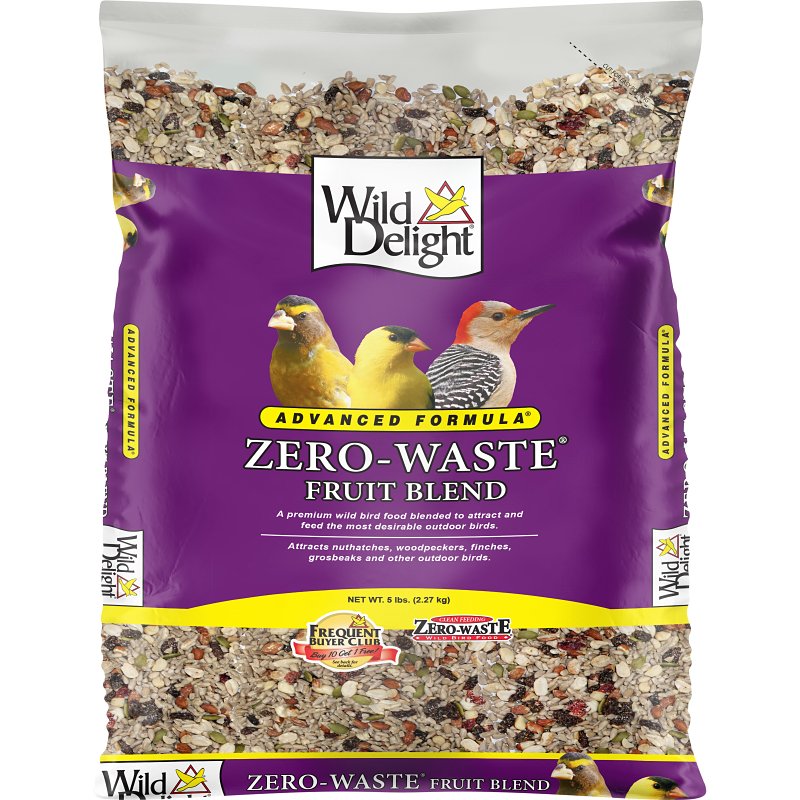 Wild Delight 360050 Dried Raisins Blended Bird Food, 5 lb, Zero-Waste, Fruit, Bag