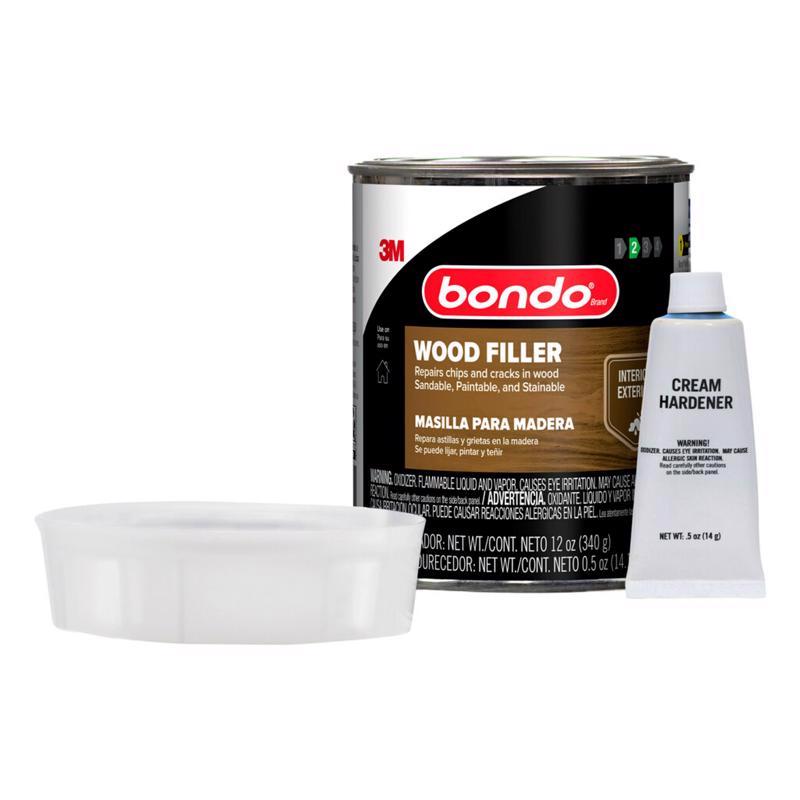 3M Bondo Brown Wood Filler 1 qt, Pack of 6