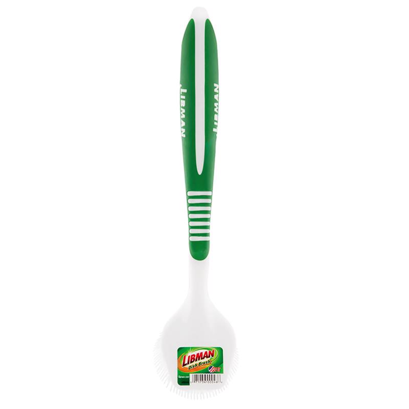 Libman 2.25 in. W Soft Bristle 9 in. Sanoprene Handle Dish Brush, Pack of 6