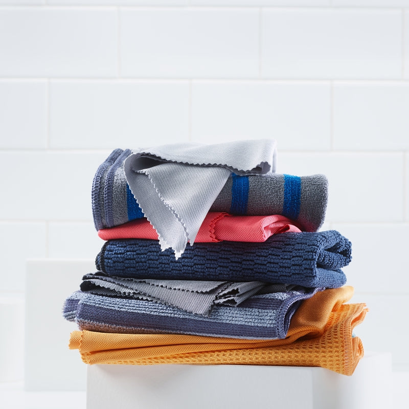 e-cloth 10635 Granite and Stone Cleaning Cloth Kit, 12-1/2 in L, 12-1/2 in W, Polyamide/Polyester