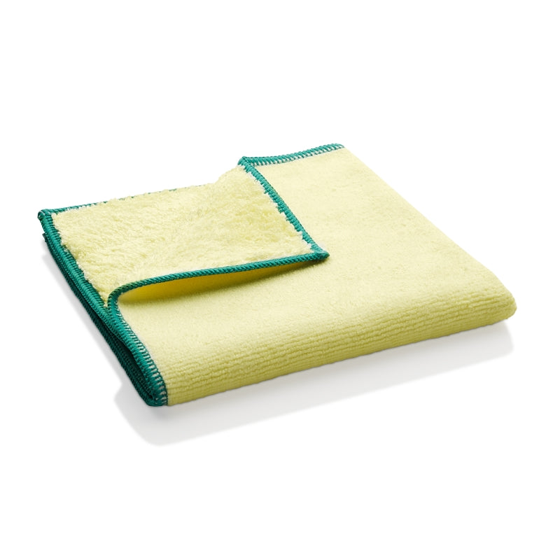 e-cloth 10619S Dusting Cloth, 12-1/2 in L, 12-1/2 in W, Polyamide/Polyester, Yellow