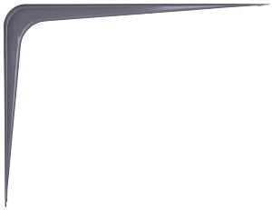ProSource 21140PGL-PS Shelf Bracket, 110 lb/Pair, 10 in L, 8 in H, Steel, Gray, Pack of 20