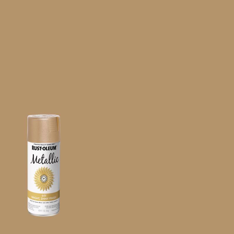 Rust-Oleum Specialty Metallic Gold Metallic Spray Paint 11 oz, Pack of 6