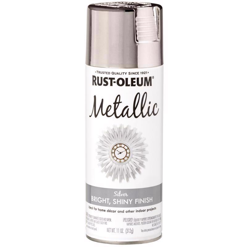 Rust-Oleum Specialty Metallic Silver Metallic Spray Paint 11 oz, Pack of 6