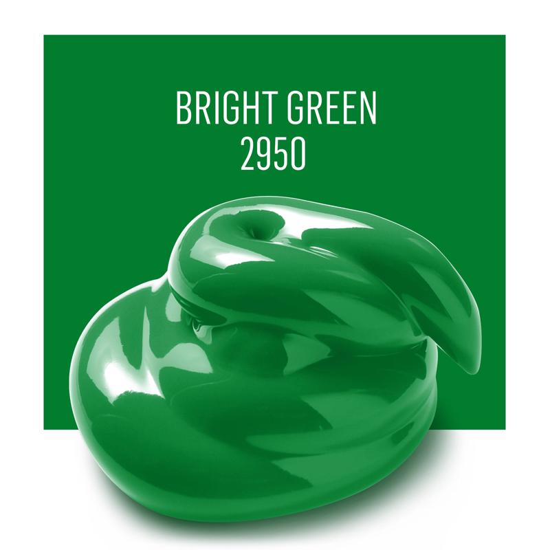 Plaid FolkArt Satin Bright Green Hobby Paint 2 oz, Pack of 3