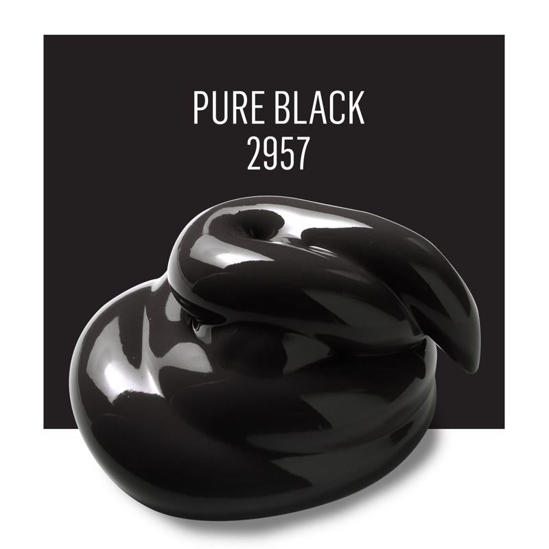 Plaid FolkArt Satin Pure Black Hobby Paint 2 oz, Pack of 3