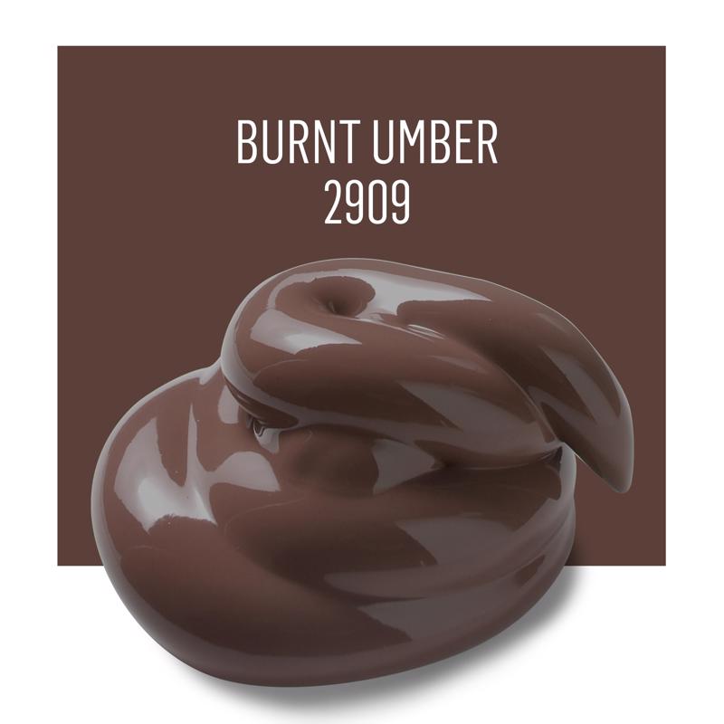Plaid FolkArt Satin Burnt Umber Hobby Paint 2 oz, Pack of 3