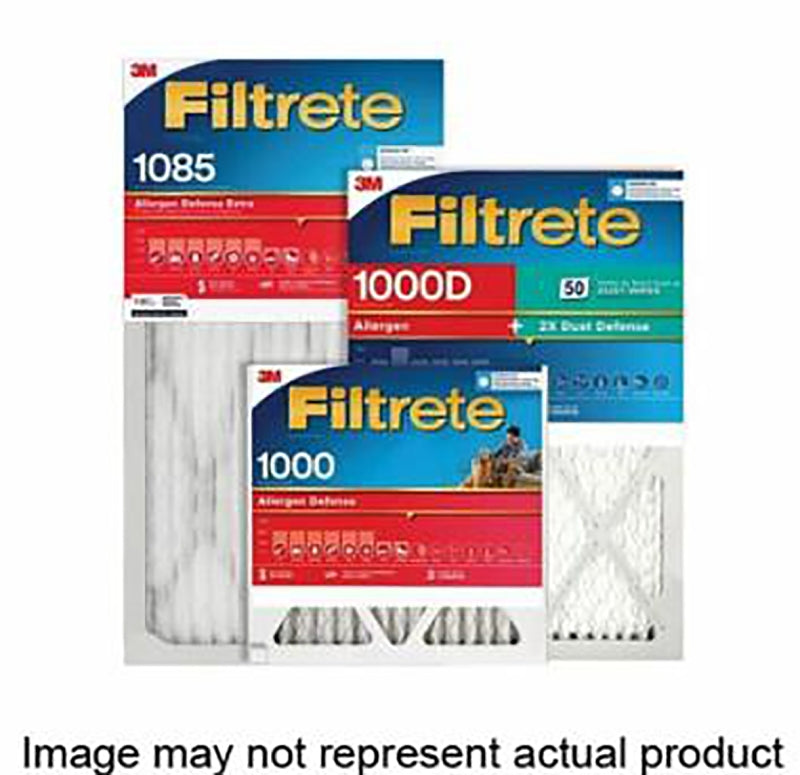 Filtrete AL12-4 Air Filter, 24 in L, 24 in W, 11 MERV, 1000 MPR, Cardboard Frame, Pack of 4