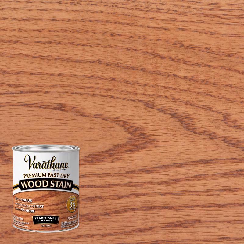 Varathane Semi-Transparent Traditional Cherry Oil-Based Urethane Modified Alkyd Fast Dry Wood Stain, Pack of 2