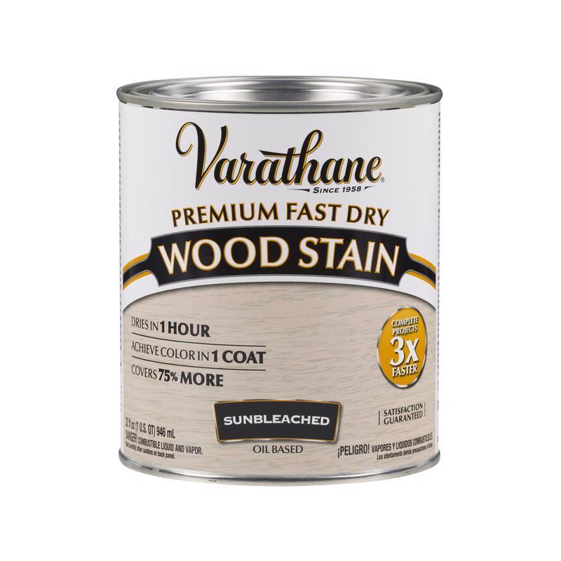 Varathane Premium Sunbleached Oil-Based Fast Dry Wood Stain 1 qt, Pack of 2