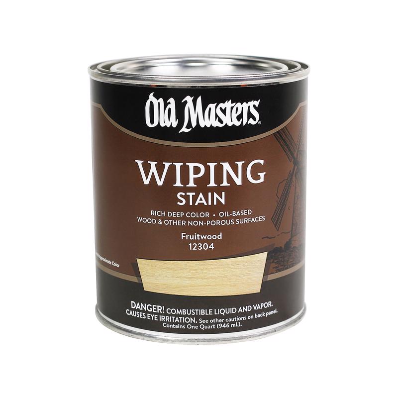 Old Masters Semi-Transparent Fruitwood Oil-Based Wiping Stain 1 qt, Pack of 4