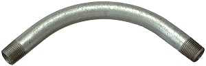 Halex 64110 Rigid Elbow, 90 deg Angle, 1 in, Steel, Galvanized, Each