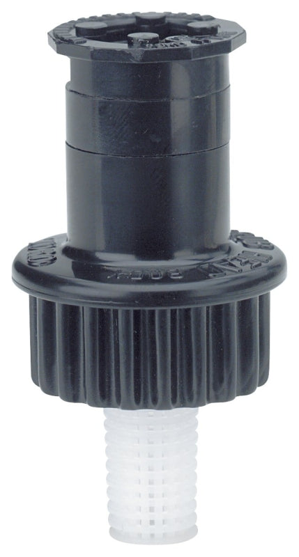 Toro 53124 Spray Sprinkler, 1/2 in Connection, Female, 5 to 15 ft, 27 deg Nozzle Trajectory, Side Strip Nozzle, Plastic