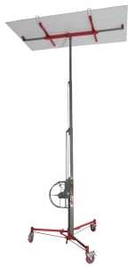 Metaltech I-BMDPL Drywall and Panel Hoist, 200 lb, Plastic/Steel, Gray/Red, 60-1/4 in L, 48-3/4 in W, 58-1/4 in H