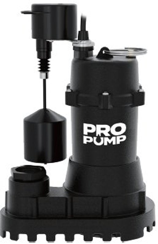PRO PUMP SP50CIV Vertical Sump Pump, 1/2 hp, Cast Iron Housing Material