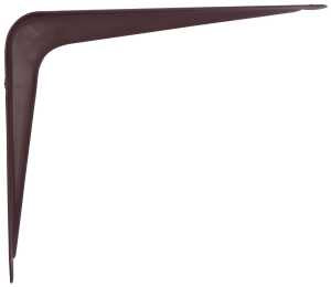 ProSource 21137CHO-PS Shelf Bracket, 40 lb/Pair, 5 in L, 4 in H, Steel, Chocolate, Pack of 20