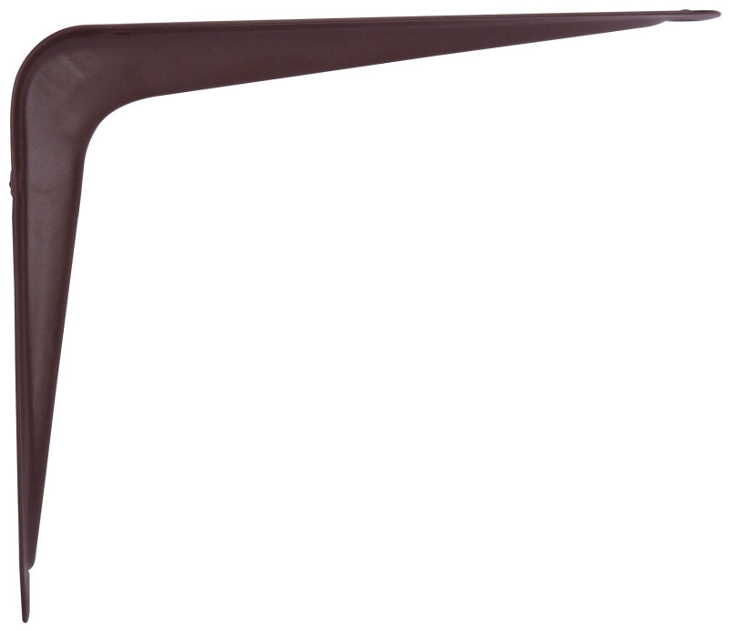ProSource 21137CHO-PS Shelf Bracket, 40 lb/Pair, 5 in L, 4 in H, Steel, Chocolate, Pack of 20