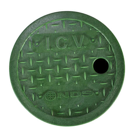 NDS IVC 6.125 in. W X 1.6 in. H Round Valve Box Cover Green