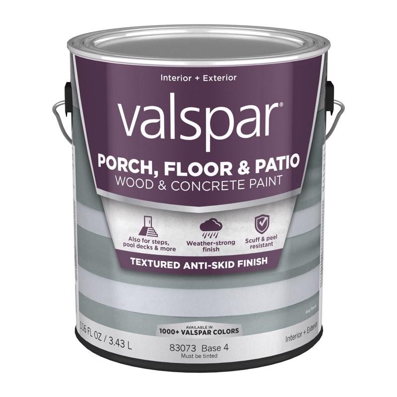 Valspar Porch, Floor & Patio Anti-Skid Base 4 Floor Paint 1 gal, Pack of 4