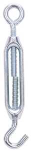 ProSource LR336 Turnbuckle, 160 lb Working Load, 1/4 in Thread, Hook, Eye, 7-1/2 in L Take-Up, Aluminum, Pack of 10