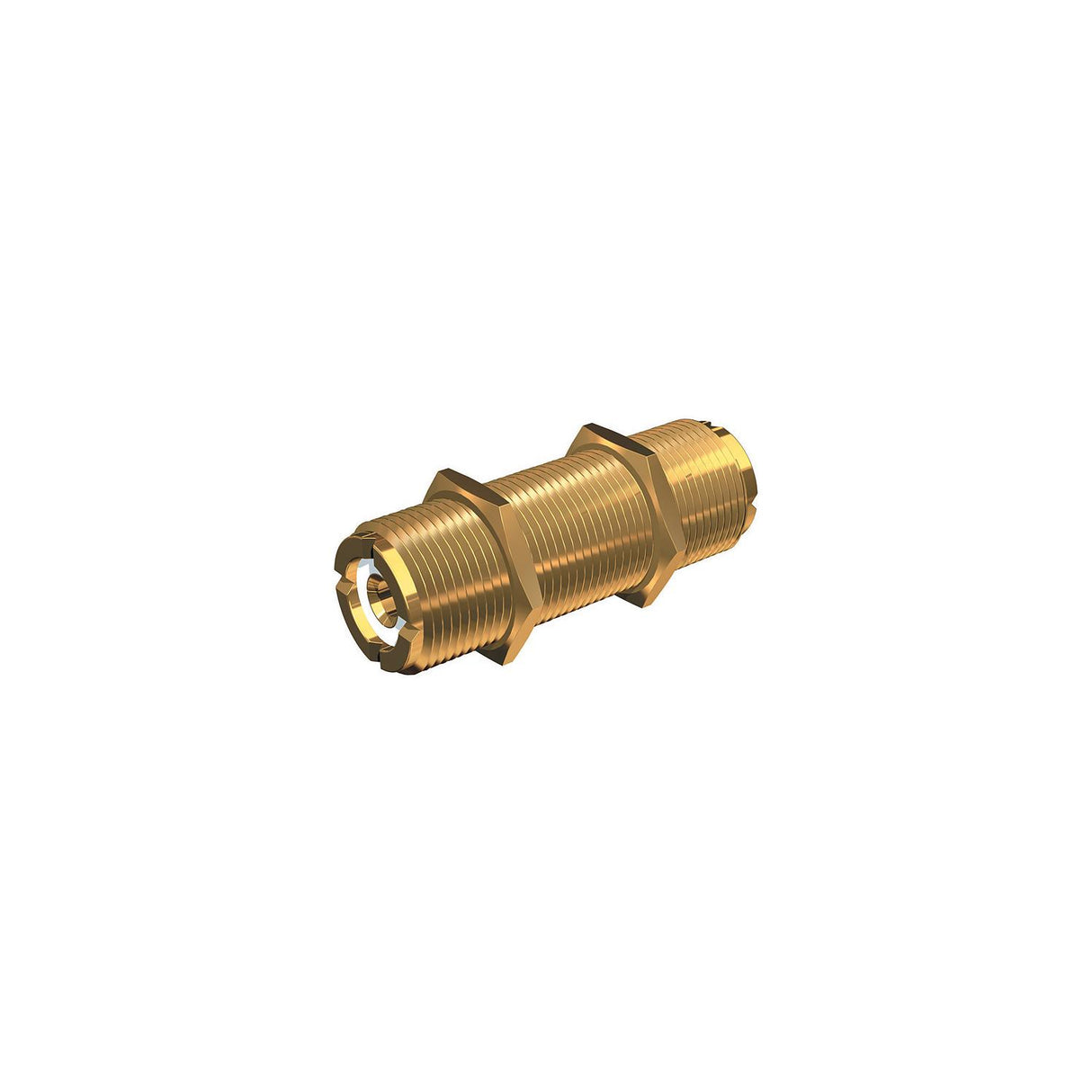 Shakespeare PL258LG Gold Plated Double Female VHF Radio Connector