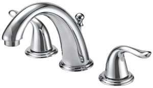 Boston Harbor TQ-FW6B0000CP Lavatory Faucet, 1.2 gpm, 2-Handle, 3-Faucet Hole, Brass/Plastic/Zinc, Chrome