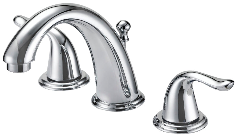 Boston Harbor TQ-FW6B0000CP Lavatory Faucet, 1.2 gpm, 2-Faucet Handle, 3-Faucet Hole, Brass/Plastic/Zinc, Chrome
