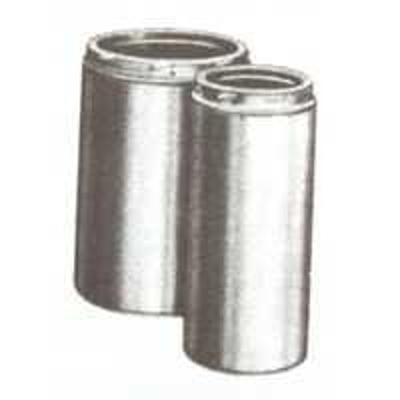 Selkirk 208009 Chimney Pipe, 8 in ID, 10 in OD, 9 in L, Stainless Steel, Pack of 2