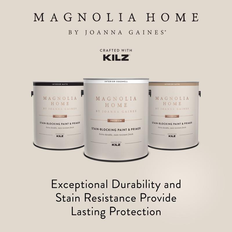 Magnolia Home by Joanna Gaines Eggshell Tint Base Base 3 Paint and Primer Interior 1 gal, Pack of 4