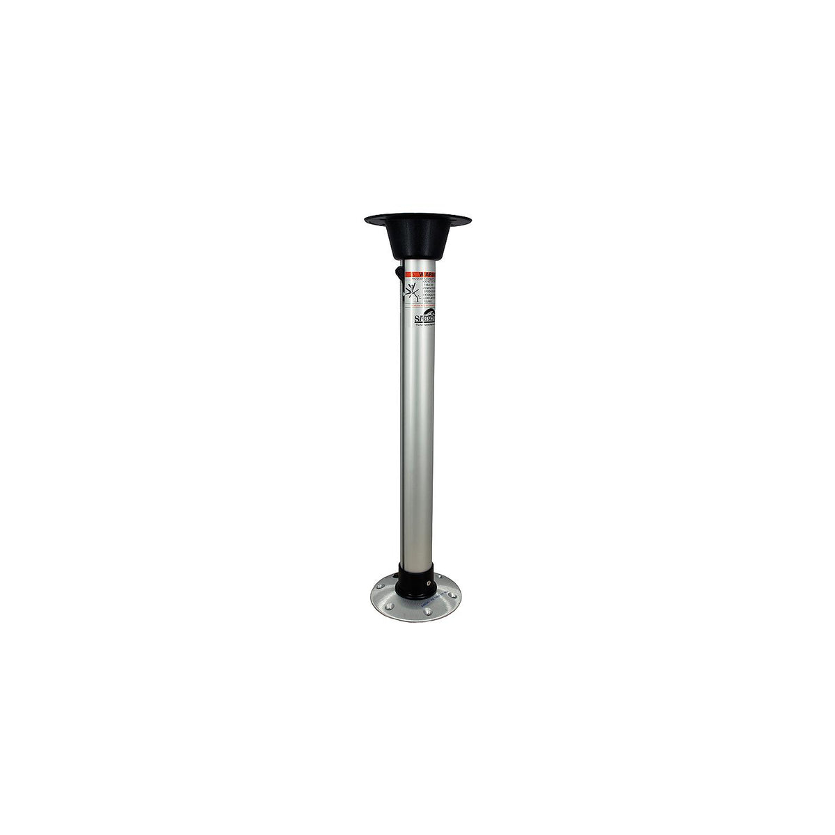 Springfield Thread-Lock 27″ Pedestal Set, Satin Finish (Includes Post, Table Mount and Floor Base)