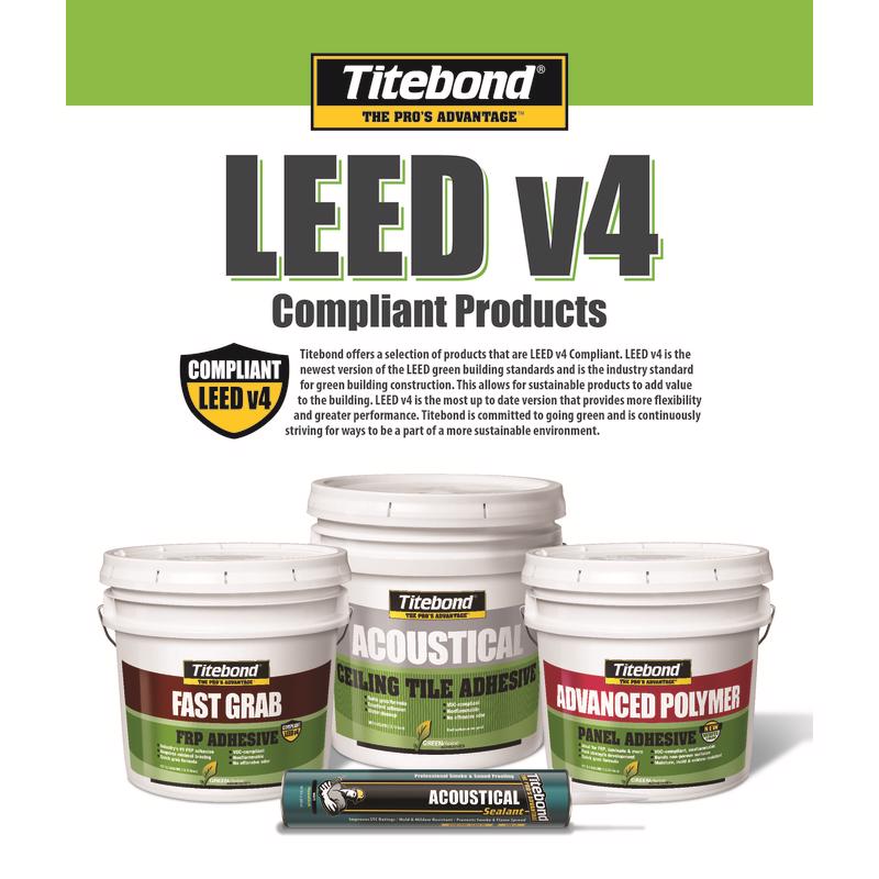 Titebond Acoustical White Elastomeric Silicone Smoke and Sound Sealant 28 oz, Pack of 12