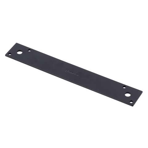Hampton 10 in. H X 1.5 in. W X 1/8 in. D Black Steel Strap Brace