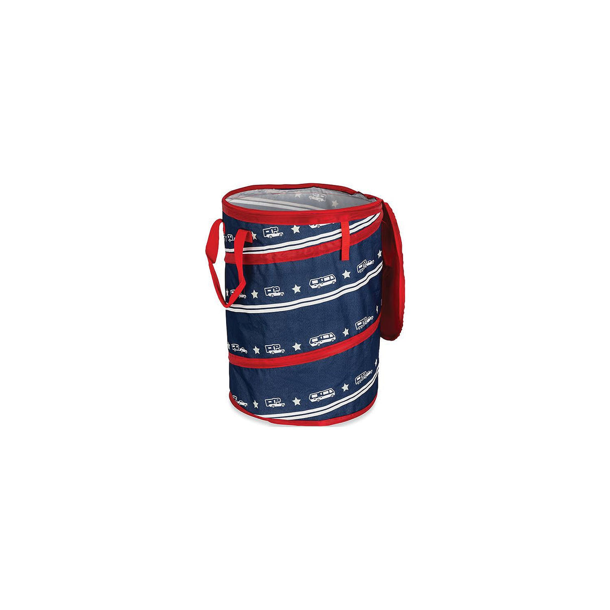 Camco 42995 Pop-Up Utility Container, Red/White/Blue Patriotic, 30 Gal.