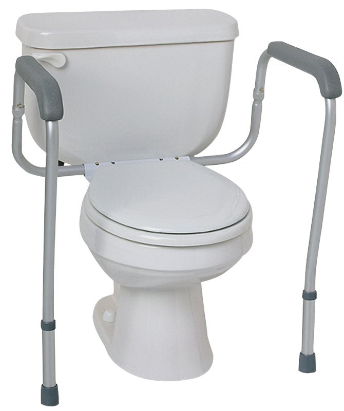 Medline MDS86100RF Toilet Safety Rail, 250 lb, Aluminum