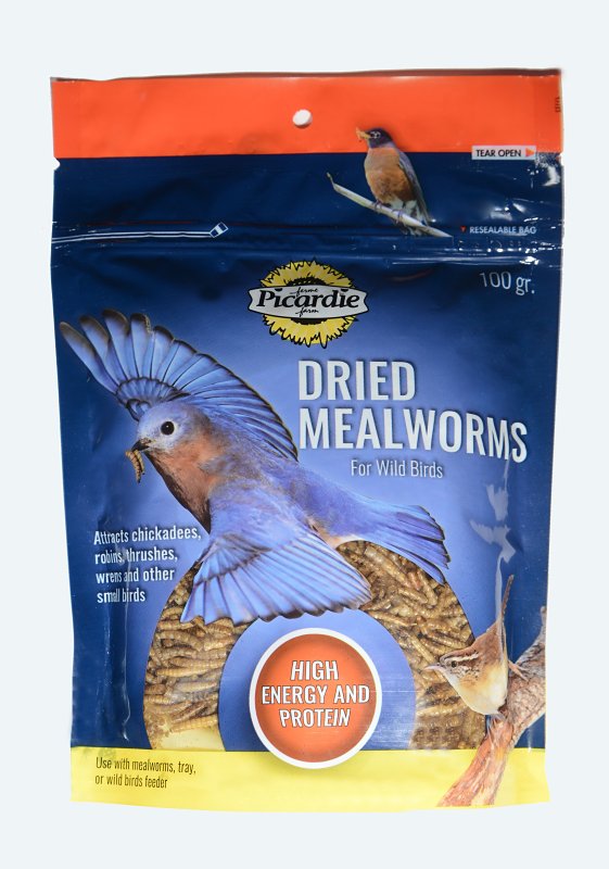 Mon Copain My Buddy 60207 Dried Mealworms Wild Bird Food, 100 g, Bag