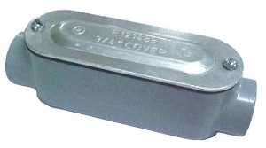 BWF 302-CGV Conduit Body, 1 in Hub, 5.8 in OAL, 1-Hub, Threaded, Aluminum, Gray, Side Access Opening