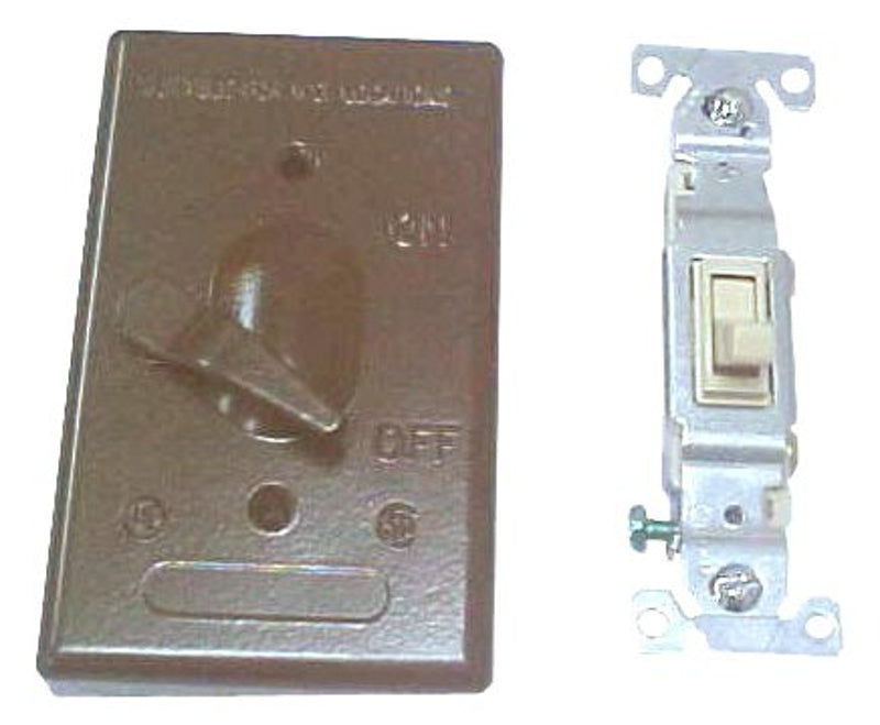 BWF 611AB-1 Switch Cover, Toggle, 4-9/16 in L, 2-13/16 in W, 1-Gang, Metal, Bronze, 6/CD, Powder-Coated