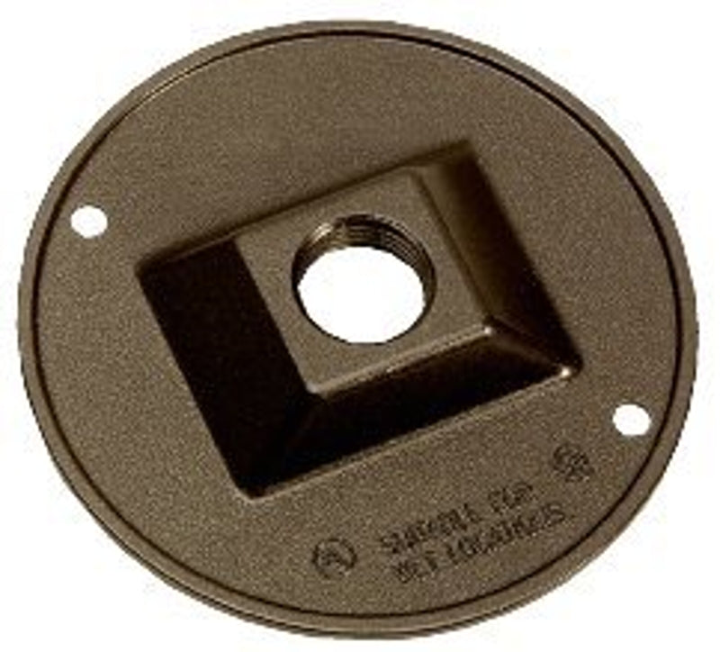 BWF 931AB-1 Cover, Lampholder, 4-1/2 in Dia, Round, Metal, Bronze, 6/CD