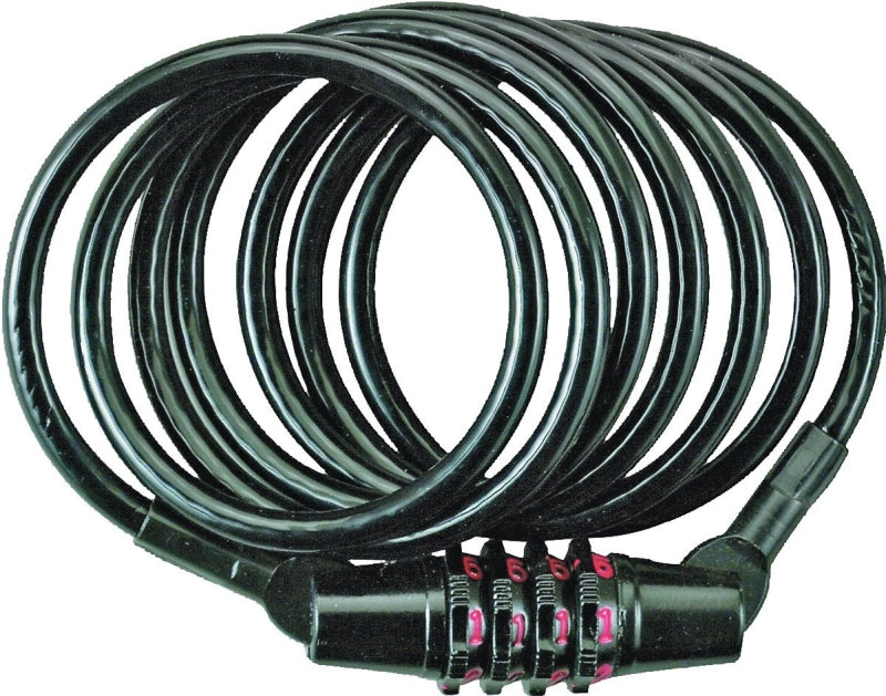 Master Lock 8143D Bicycle Cable Lock, Non-Keyed Key, Steel Shackle, Steel Body