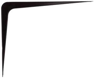 ProSource 21142BK-PS Shelf Bracket, 170 lb/Pair, 14 in L, 11 in H, Steel, Black, Pack of 20