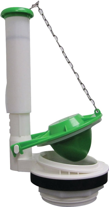 Keeney K835-10 Flush Valve Assembly, 3 in, Plastic, For: American Standard, Kohler, Eljer 2-Piece Toilets