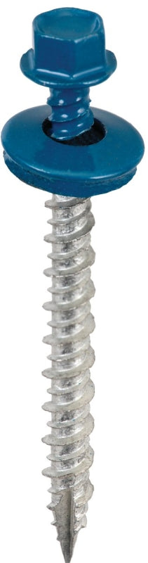 Acorn SW-MW2BL250 Screw, #9 Thread, High-Low, Twin Lead Thread, Hex Drive, Self-Tapping, Blue, 250/BAG